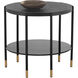 Zuma 23.5 X 21.5 inch Black Outdoor Side Table